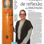 Jornalista Karin Barros destaca a exposição Corpos e Partes, no Caderno Plural, do jornal Notícias do Dia