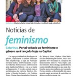 Jornal Notícias do Dia divulga o lançamento do Portal Catarinas