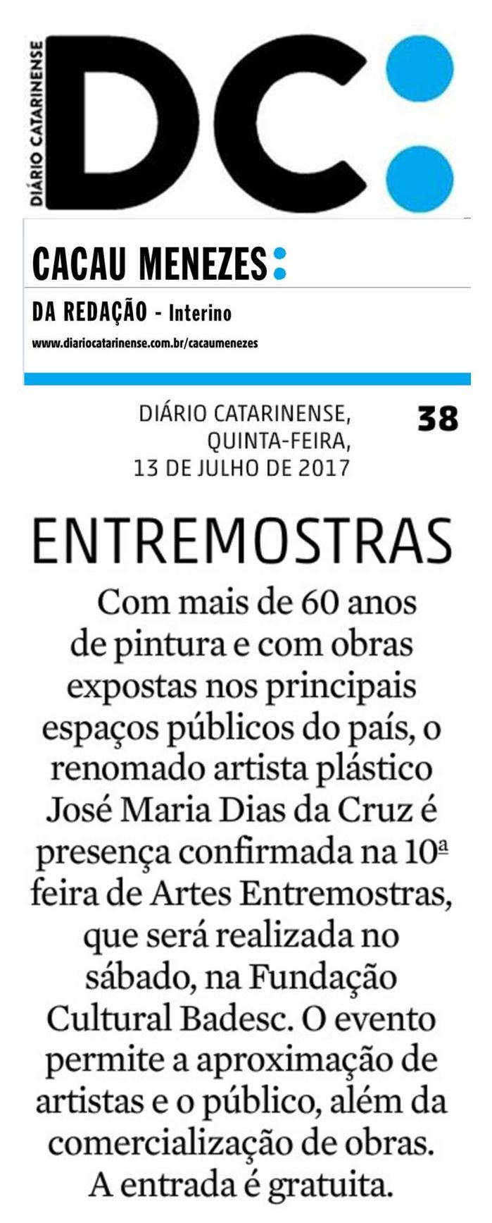13.07 Entremostras Diário Catarinense
