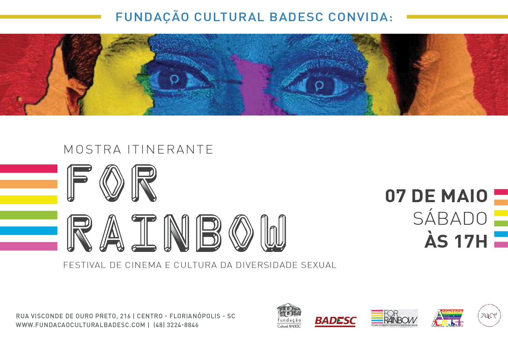 Convite WEB Mostra For Rainbow