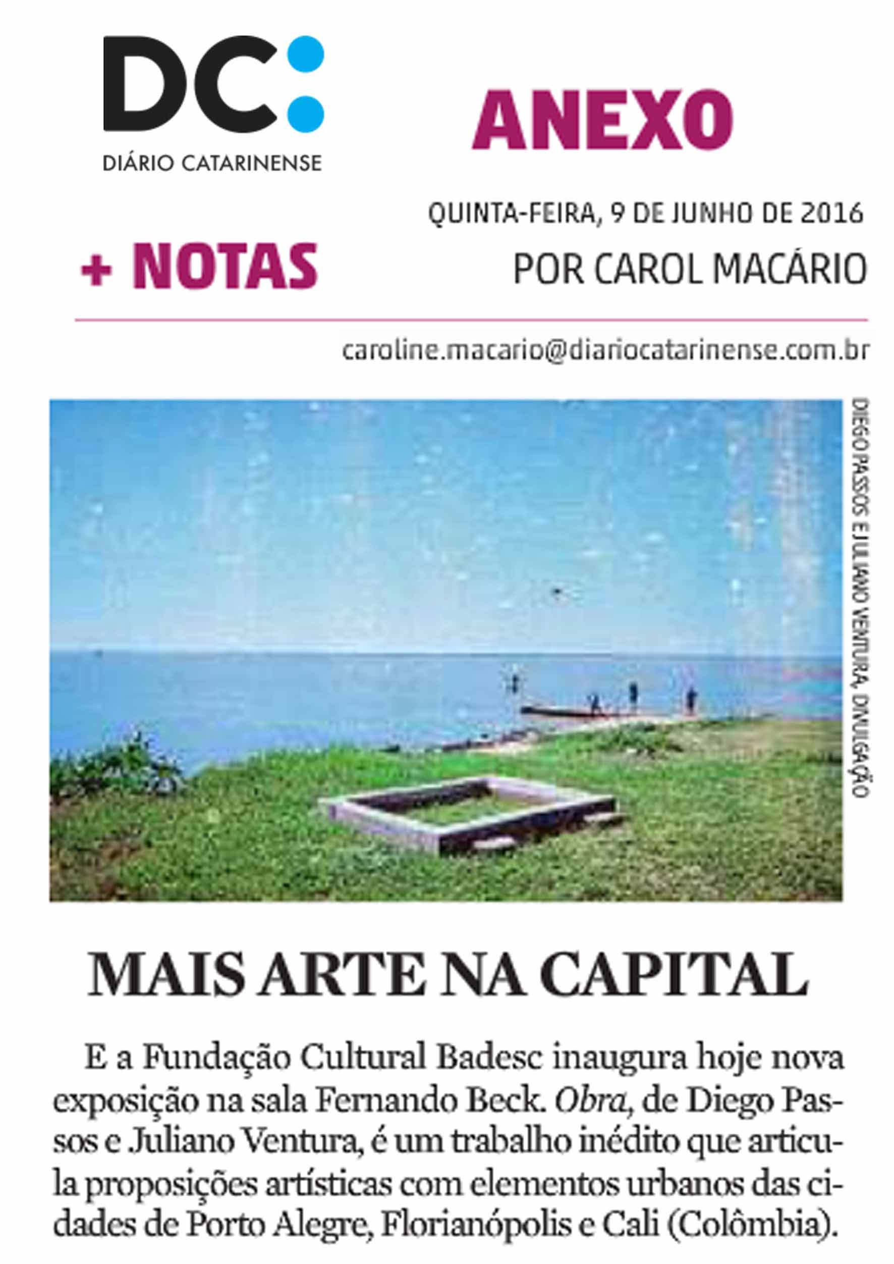 09 06 2016 diario catarinense obra