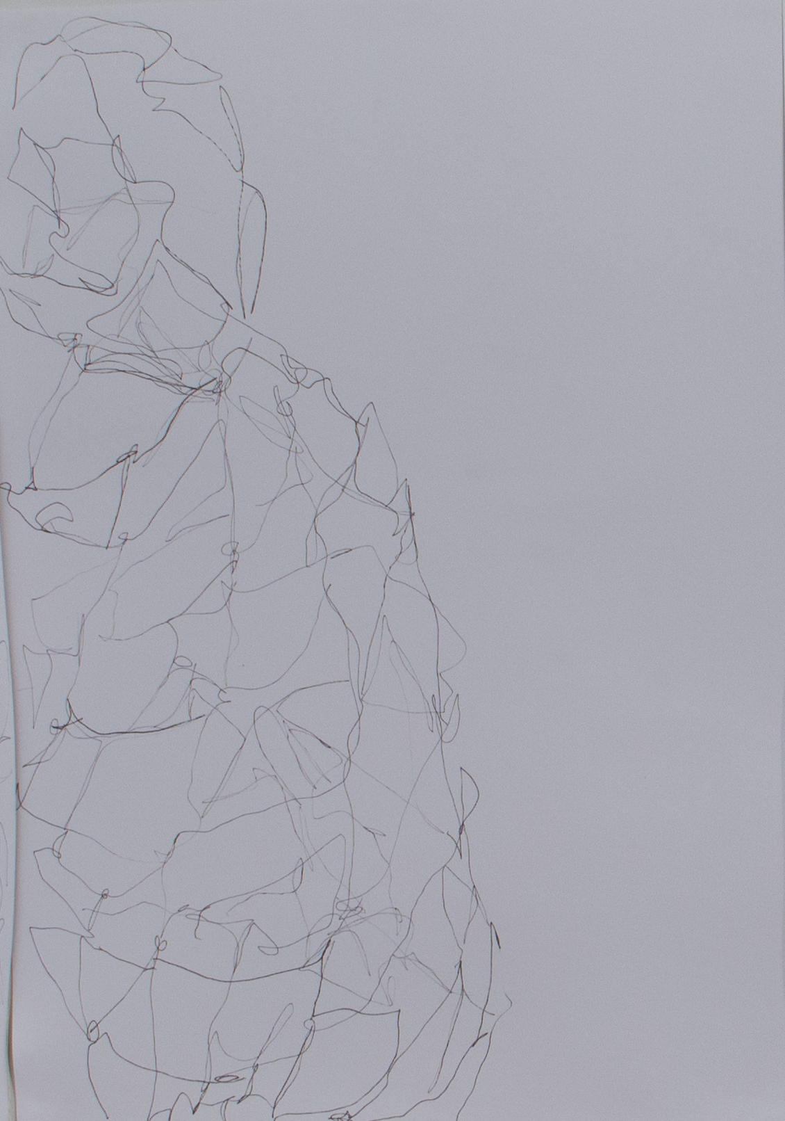 Corpolinha sombra, Anna Moraes, 2019. Desenho, caneta nanquim sobre papel, 29x42cm cada.