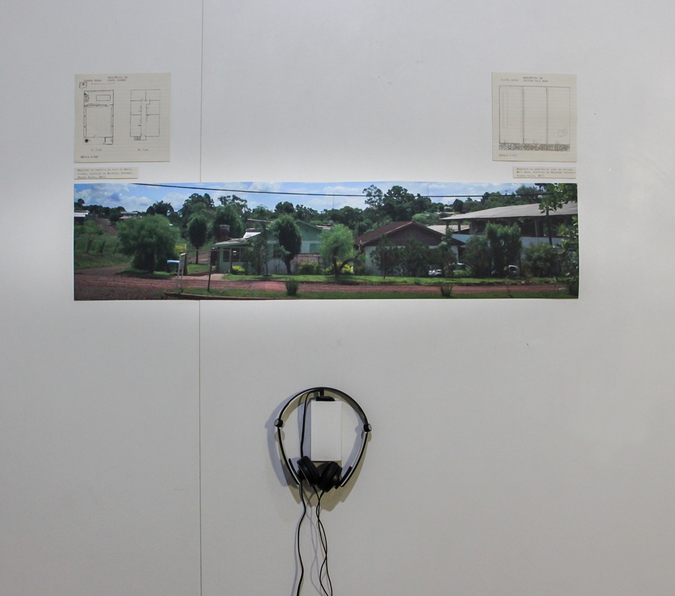 Diana Chiodelli, Casa <--> Memória, 2017. Instalação, 200x200cm.