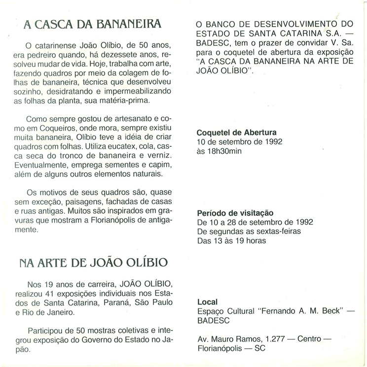 1992 09 10 A CASCA DA BANANEIRA NA ARTE DE JOÃO OLÍBIO parte 2