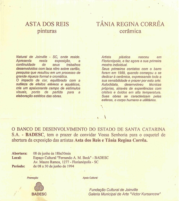 1994 06 08 ASTA DOS REIS E TÂNIA REGINA CORRÊA