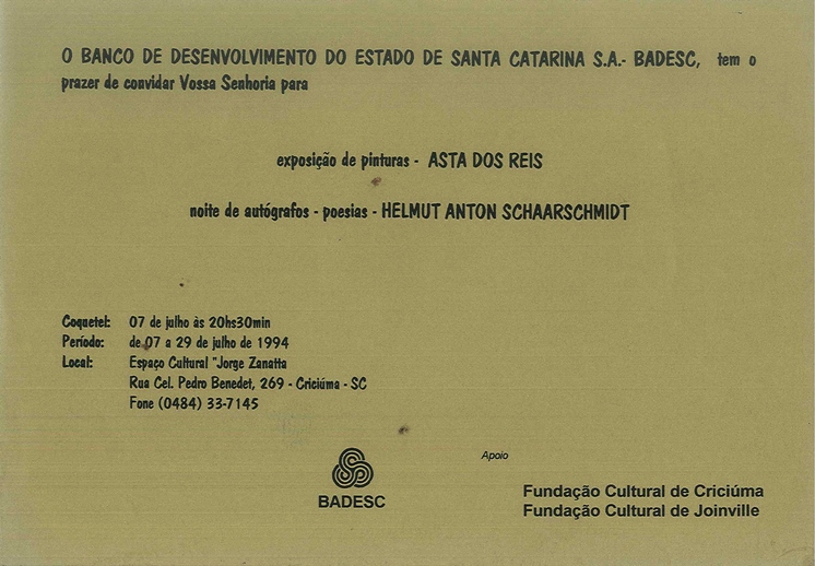 1994 07 07 EXPOSIÇÃO DE PINTURAS E NOITE DE AUTÓGRAFOS