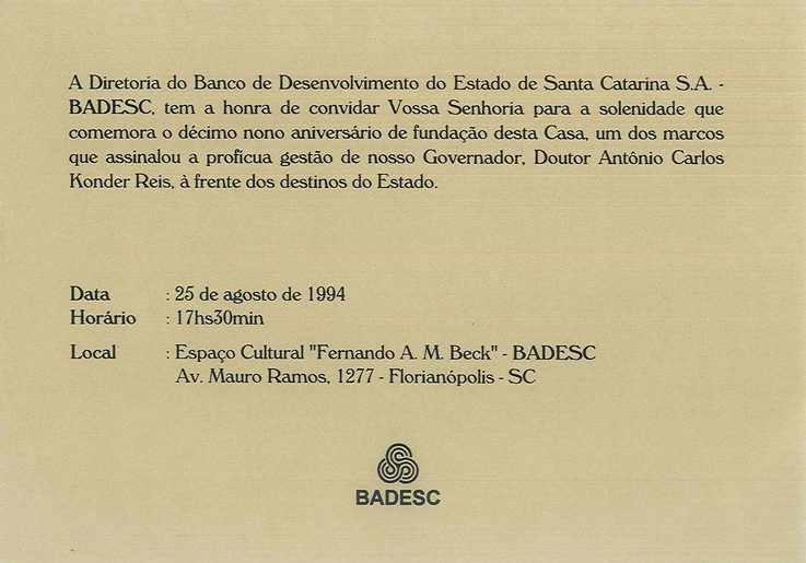 1994 08 25 BADESC CONTA A SUA HISTÓRIA - 19 ANOS  parte 3