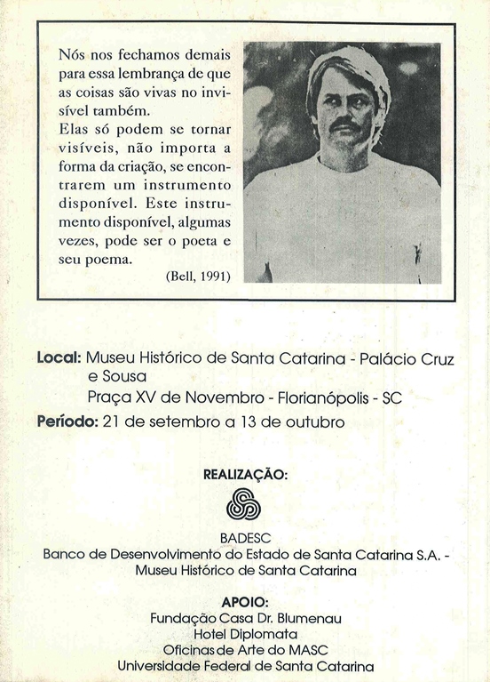 1994 09 21 CATEQUESE POÉTICA - 30 ANOS - EXPOSIÇÃO ICONOGRÁFICA E LANÇAMENTOS