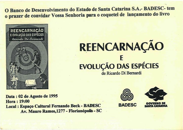 1995 08 02 REENCARNAÇÃO E EVOLUÇÃO DAS ESPÉCIES