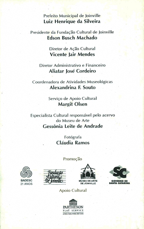 1997 06 03 A PRESENÇA DA FIGURA - ACERVO DO MUSEU DE ARTE DE JOINVILLE parte 12