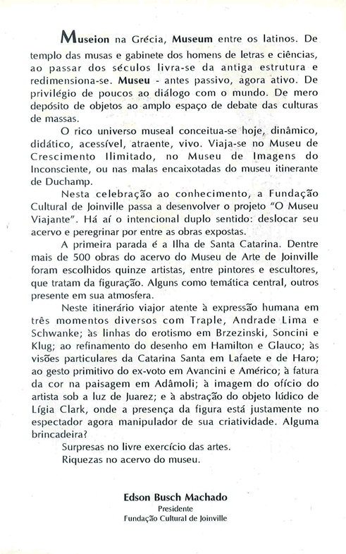 1997 06 03 A PRESENÇA DA FIGURA - ACERVO DO MUSEU DE ARTE DE JOINVILLE parte 5