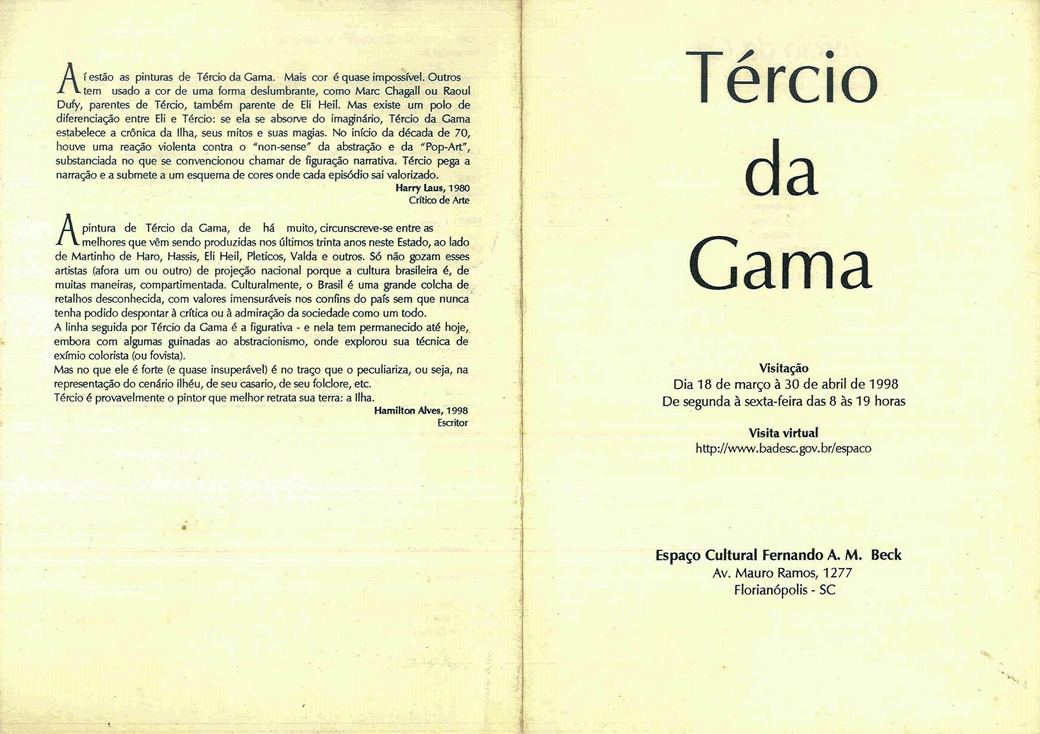 1998 03 18 TÉRCIO DA GAMA parte 1