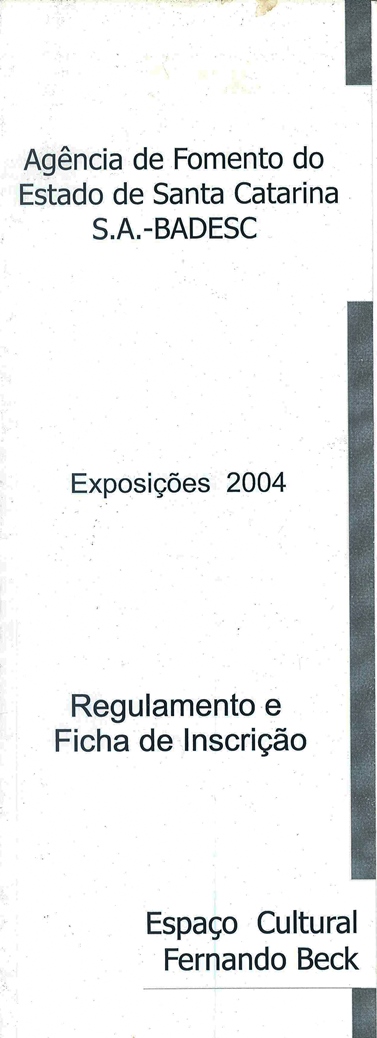 2004 01 05 EXPOSIÇÕES 2004 - REGULAMENTO E FICHA DE INSCRIÇÃO parte 1