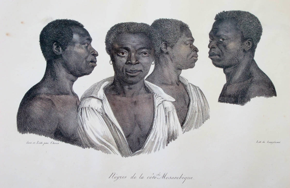 [24] Negros da costa de Moçambique, 1815. Louis Choris [1795-1828]. Coleção Catarina. Fonte Ylmar Corrêa Neto.