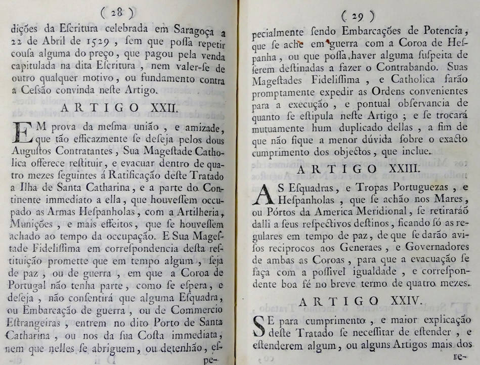 [67] Artigo XXIII, 1777. Coleção Catarina. Fonte: Ylmar Corrêa Neto.