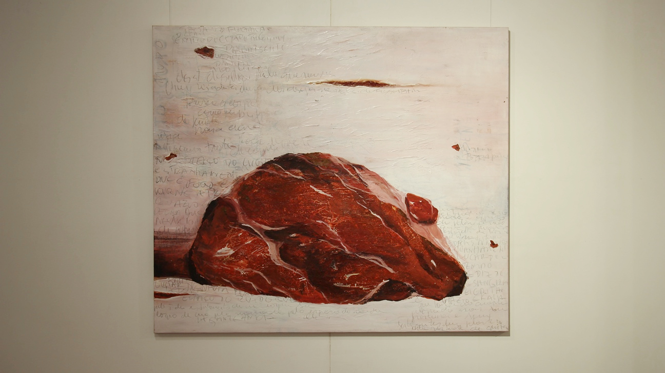 Série Pedra-Carne, 2016. Pintura, acrílica sobre tela.