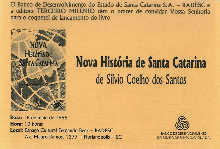 1995 05 18 NOVA HISTÓRIA DE SANTA CATARINA