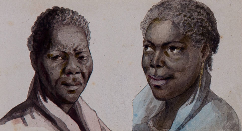 [22] Negros desenhados no Brasil, 1815. Louis Choris [1795-1828]. Coleção Catarina. Fotografia de Clarice Dantas.