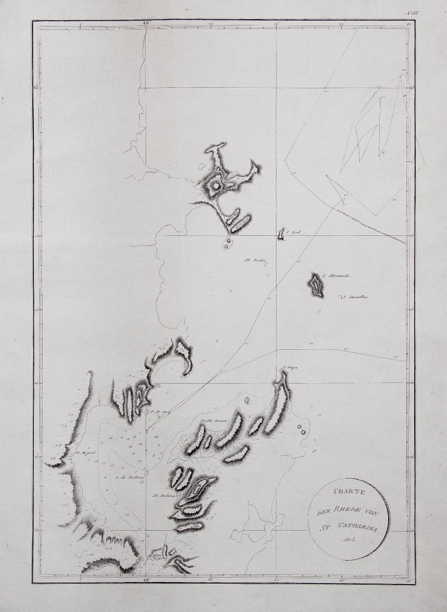 [54] Mapa da Ilha de Santa Catarina, 1804. Coleção Catarina. Fonte: Ylmar Corrêa Neto.
