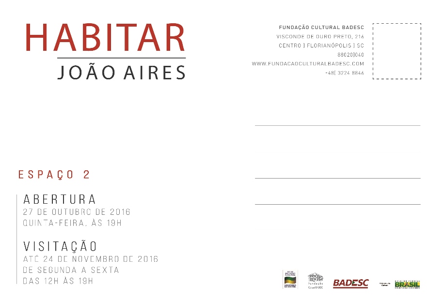 Convite Habitar, de Joao Aires.